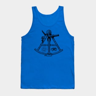 Sextant engraving Tank Top